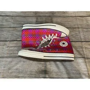 Converse Chuck 70 High Top Culture Weave Cherry Red Pink Pop Size 10 167990c New Converse Men Culture Weave Chuck 70 Hi red cherry red pink  main image 4